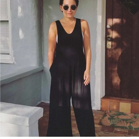 Ana + Zac Tank Jumpsuit Coal Small - Picture 3 of 6